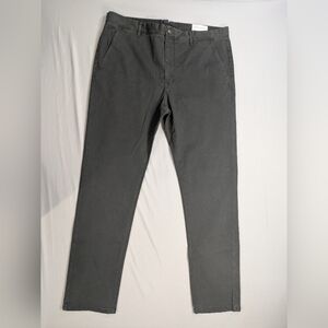 Mott & Bow Chino Pants Mens 38x32 Grey Everyday Comfort Stretch Trousers